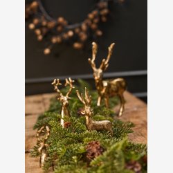 Speedtsberg - Dekorations rensdyr 9x5x15cm, Guld 