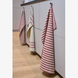 Speedtsberg - Viskestykke - Natural&Red - 50 x 70 cm