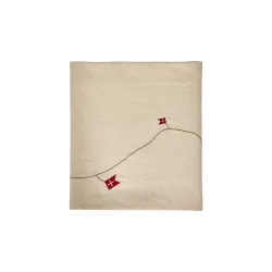 Speedtsberg - Bord dug m/Broderet flag, Beige - Flere st�rrelser 