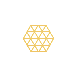 ZONE - Triangles Bordskne Apricot 16 x 14cm. 