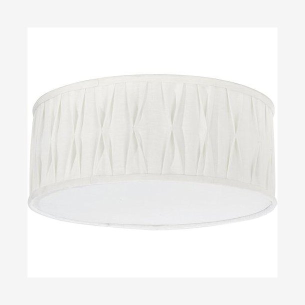 PR HOME - Pliss Stygn, Loftlampe, Offwhite, 45cm.