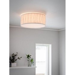 PR HOME - Pliss Stygn, Loftlampe, Offwhite, 45cm.