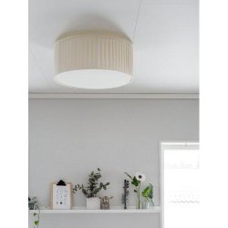 PR HOME - Pliss Offwhite, Loftlampe, 45cm.