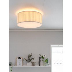 PR HOME - Pliss Offwhite, Loftlampe, 45cm.