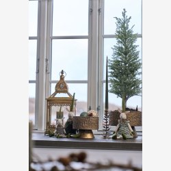 Speedtsberg - Kunstig Taks tr m. sne H97x30cm, Grn/Hvid