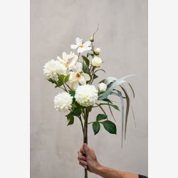 Speedtsberg - Rose stilk Hvid, L: 74 cm.