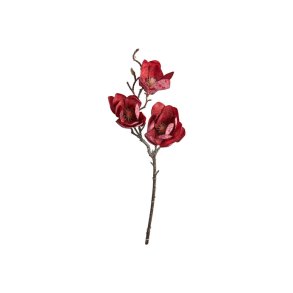 Speedtsberg - Kunstig Blomst Magnolia stilk 50 cm, Mrkerd 