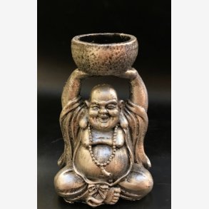 My Cozy House - Buddha m/Fyrfadsholder Slv Poly H: 12 cm. 