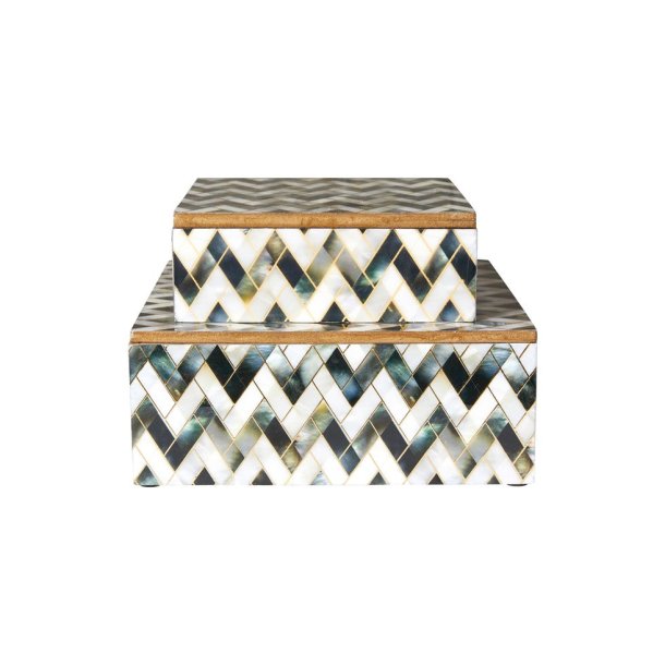 Speedtsberg - Opbevarings sker Sort/Hvid/Guld - flere strrelser