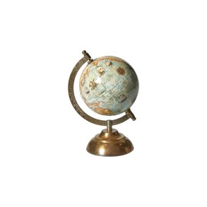 Speedtsberg - Globus m/Messing fod H: 21 : 12 cm Bl