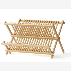 Opvaskestativ i bambus 42x35cm. 