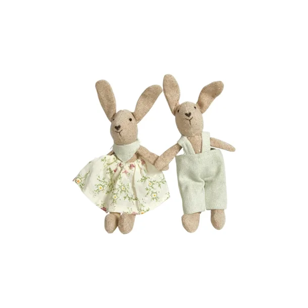 Speedtsberg - Kaniner 'Lulu &amp; Nico' m/magnet h�nder, 14cm - To varianter 