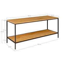 House Nordic - Vita TV-bnk, Egetrslook