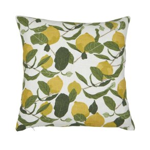 FONDACO - Pudebetr�k m/citronprint Gul 48x48 cm.
