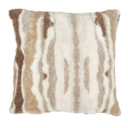 FONDACO - Pudebetrk Imiteret Pels 50 x 50 cm. Brun/Beige