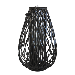 Chic Antique - Lanterne i flet Sort H:70 :45 cm. m/smfejl og sknhedsfejl