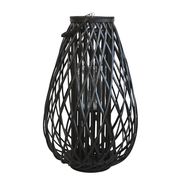 Chic Antique - Lanterne i flet Sort H:70 :45 cm. m/smfejl og sknhedsfejl