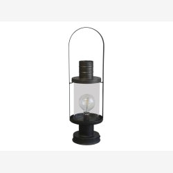 Chic Antique - Fransk Stald Lanterne inkl. pre og timer. H63/16cm.