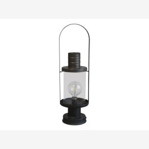 Chic Antique - Fransk Stald Lanterne inkl. pre og timer. H63/16cm.