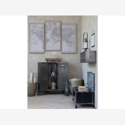 Chic Antique - Fransk Stald Lanterne inkl pre og timer. H53/16cm.