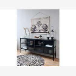 Chic Antique - Fransk Stald Lanterne inkl. pre og timer. H63/16cm.