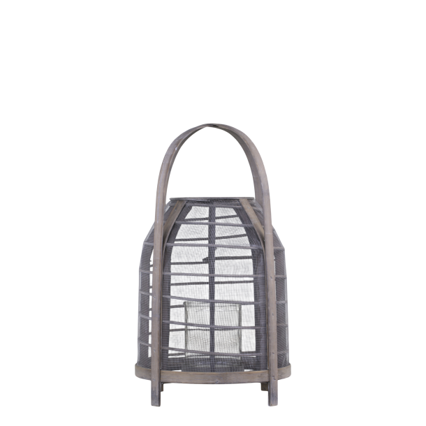 Chic Antique - Lanterne i flet m. net H:48 :27 cm.