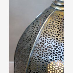 Chic Antique - Lanterne m/hulmnster jern/messing H: 52,5 : 23 cm. 