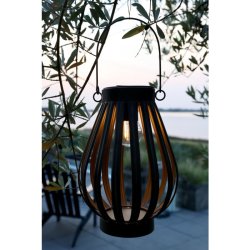 Chic Antique - Solcellelanterne LED pre, H23/17cm