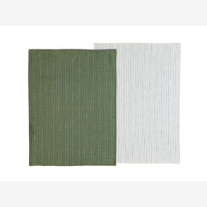 Sdahl viskesytkke Olive/White 2 stk 50X70