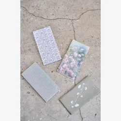 Speedtsberg - Servietter m/blomster &amp; grene motiv 16stk 40x40cm, Lyser�d/Gr�n