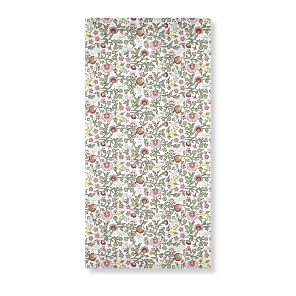 Speedtsberg - Servietter m/blomster &amp; grene motiv 16stk 40x40cm, Lyser�d/Gr�n