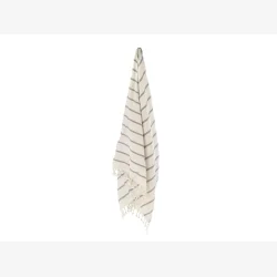 Sdahl - Strandhndklde m/striber &amp; frynser 95 x 175 Easy Indigo Bl