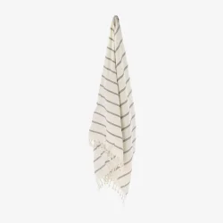 Sdahl - Strandhndklde m/striber &amp; frynser 95 x 175 Easy Indigo Bl