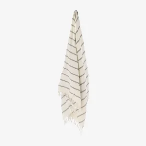 Sdahl - Strandhndklde m/striber & frynser 95 x 175 Easy Indigo Bl