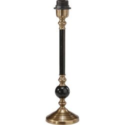 PR HOME - Abbey Lampefod, Sort/Messing, 40cm.