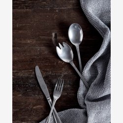 NORDAL - Salatbestik m/vintage look Rustfrit st�l