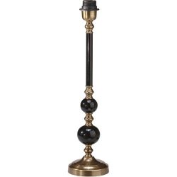 PR HOME - Abbey Lampefod, Sort/Messing, 50cm.