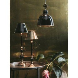 PR HOME  - Abbey Lampefod, Sort/Messing, 60cm.