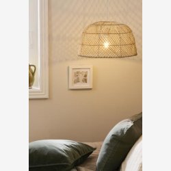 Ib Laursen - Hngelampe skrt bambus Savannah ledning L:150 cm