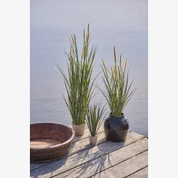 Speedtsberg - Kunstig gr�s i potte H46cm, Gr�n