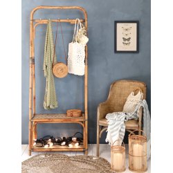 Chic Antique - Lanterne i bambus H25 16cm.