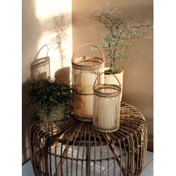 Chic Antique - Lanterne i bambus H25 16cm.