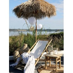 Chic Antique - Rispapirlampe honning m/solceller  30cm.