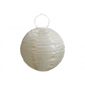 Chic Antique - Rispapirlampe honning m/solceller  30cm.