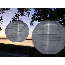 Chic Antique - Rispapirlampe gr m/solceller  30cm. 