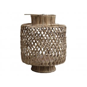 Chic Antique - Lanterne i rattan flet H 48  36cm.