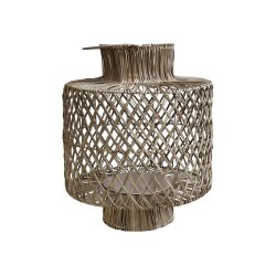Chic Antique - Lanterne i rattan flet H 64  50cm.