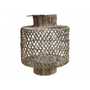 Chic Antique - Lanterne i rattan flet H 64  50cm.
