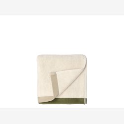 Sdahl Contrast hndklde Olive 50x100cm.