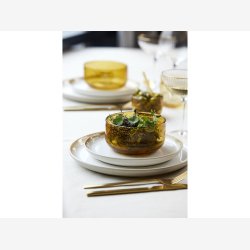 Lyngby Glas - Valencia skl Amber D: 13cm.